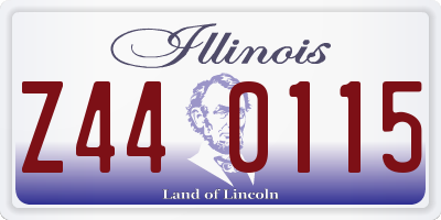 IL license plate Z440115