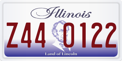 IL license plate Z440122