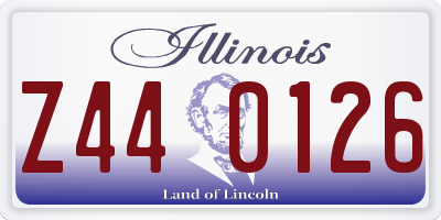 IL license plate Z440126