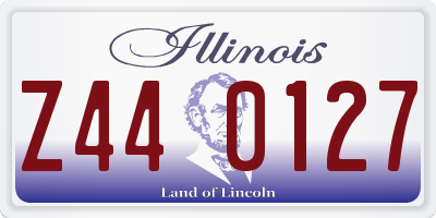 IL license plate Z440127