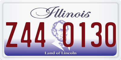 IL license plate Z440130