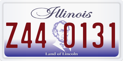 IL license plate Z440131