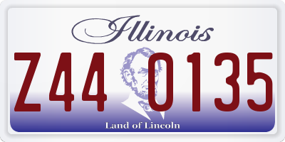 IL license plate Z440135