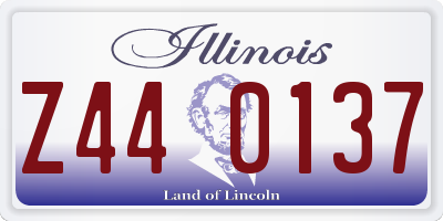 IL license plate Z440137