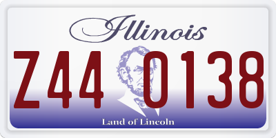 IL license plate Z440138