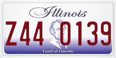 IL license plate Z440139