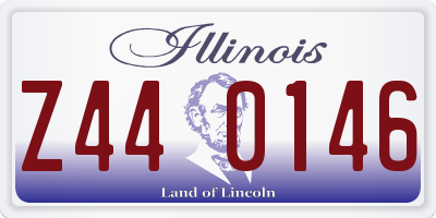 IL license plate Z440146