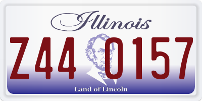 IL license plate Z440157