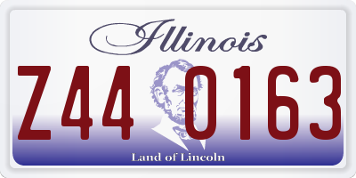 IL license plate Z440163