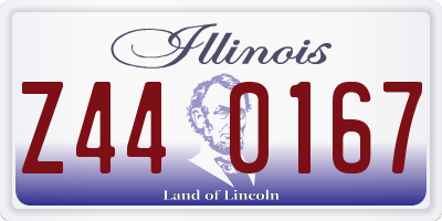 IL license plate Z440167