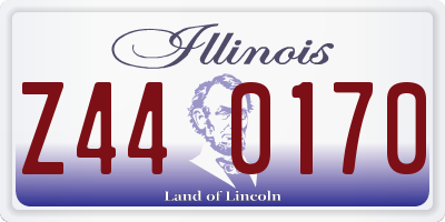 IL license plate Z440170