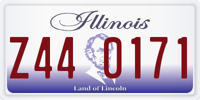 IL license plate Z440171