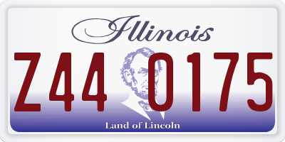 IL license plate Z440175