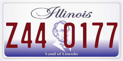 IL license plate Z440177
