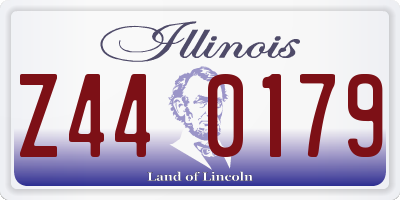 IL license plate Z440179