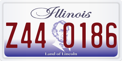 IL license plate Z440186