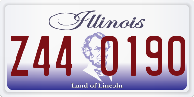 IL license plate Z440190