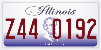 IL license plate Z440192