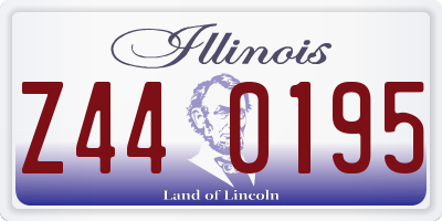 IL license plate Z440195