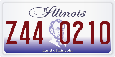 IL license plate Z440210