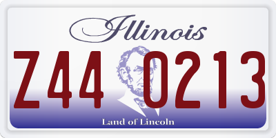 IL license plate Z440213