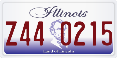 IL license plate Z440215