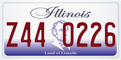 IL license plate Z440226