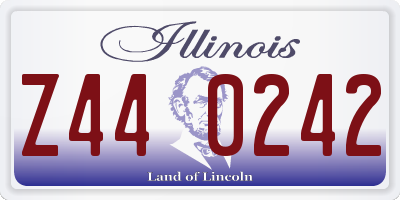 IL license plate Z440242