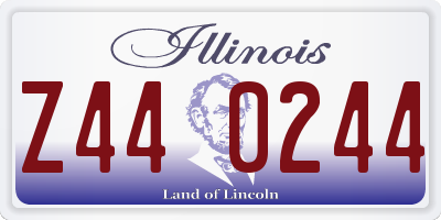 IL license plate Z440244