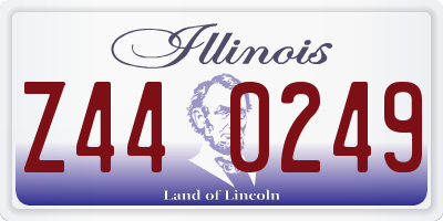 IL license plate Z440249