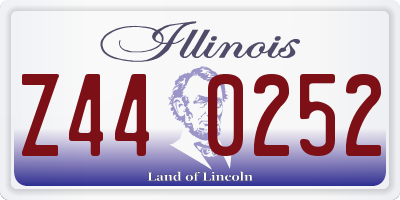 IL license plate Z440252