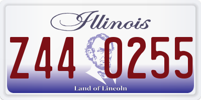IL license plate Z440255