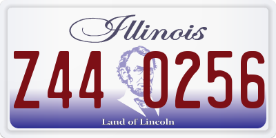 IL license plate Z440256