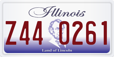 IL license plate Z440261
