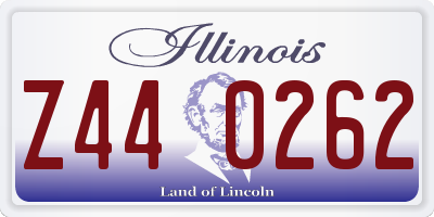IL license plate Z440262