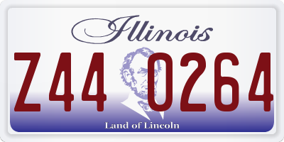IL license plate Z440264