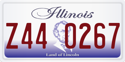 IL license plate Z440267