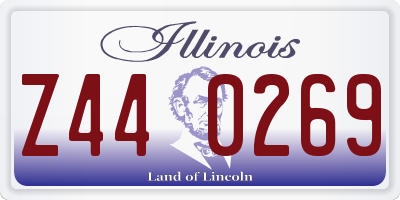 IL license plate Z440269