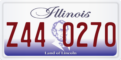 IL license plate Z440270