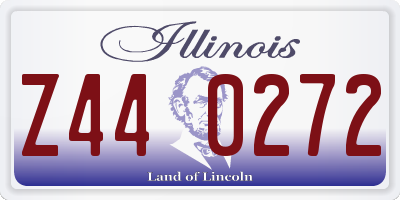 IL license plate Z440272