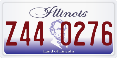 IL license plate Z440276