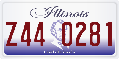 IL license plate Z440281