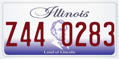 IL license plate Z440283