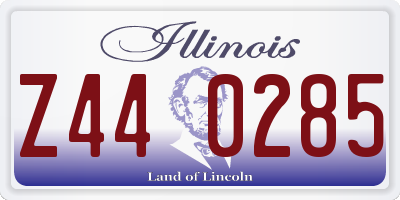 IL license plate Z440285