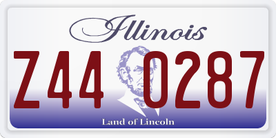 IL license plate Z440287