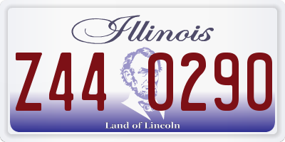 IL license plate Z440290