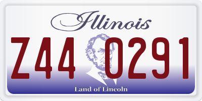 IL license plate Z440291