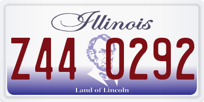 IL license plate Z440292