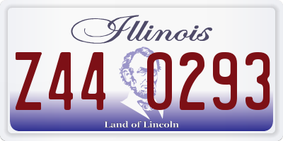 IL license plate Z440293