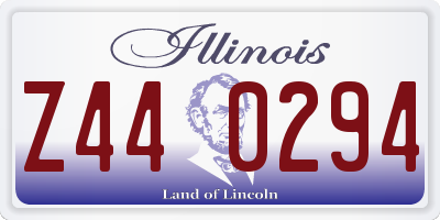 IL license plate Z440294
